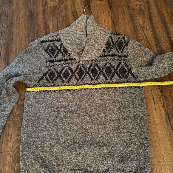 Haggar Men's Large Gray Argyle Pullover Sweater Long Sleeve Casual - Picture 7 of 7